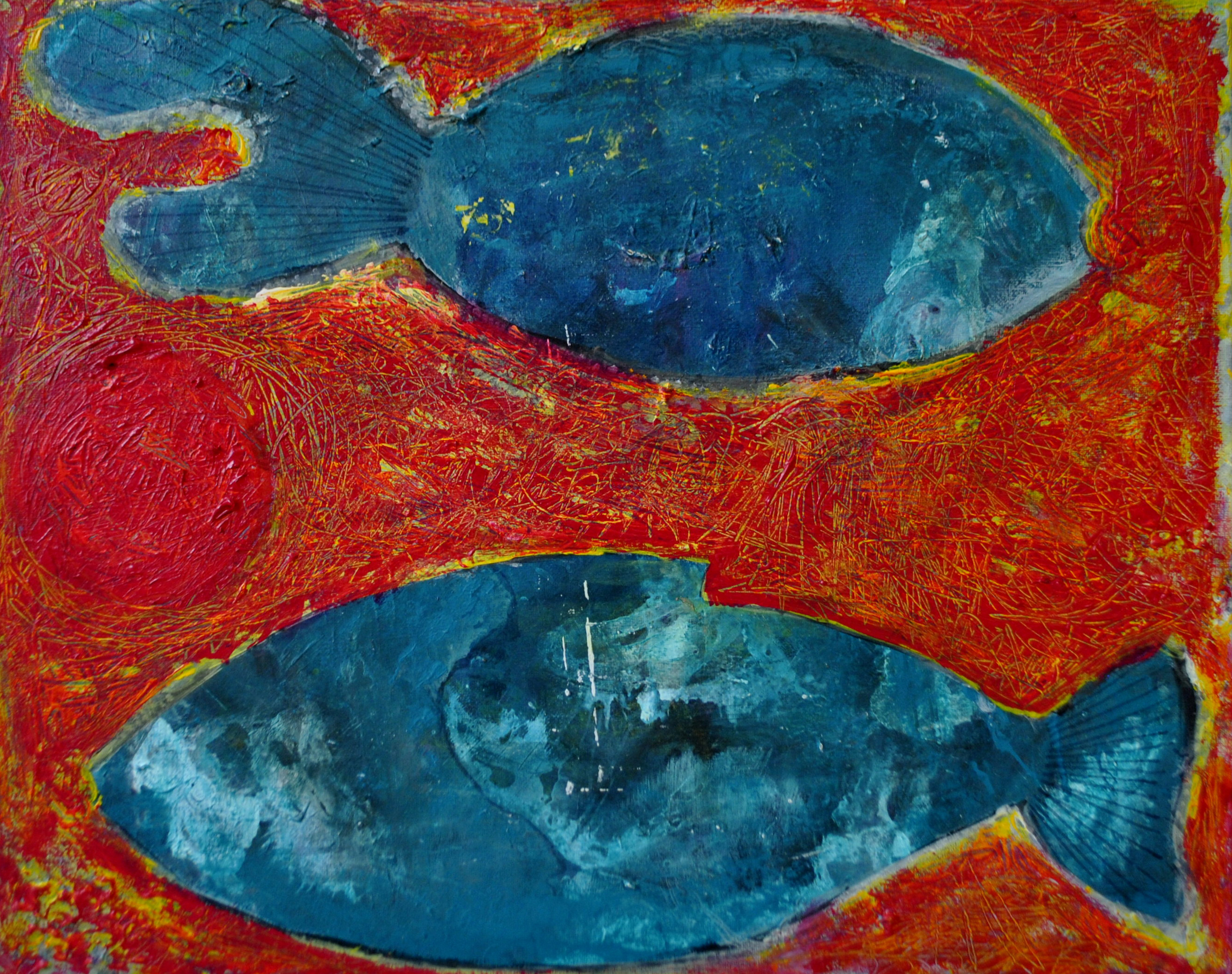 moka szymankiewicz paintings ryby 2016